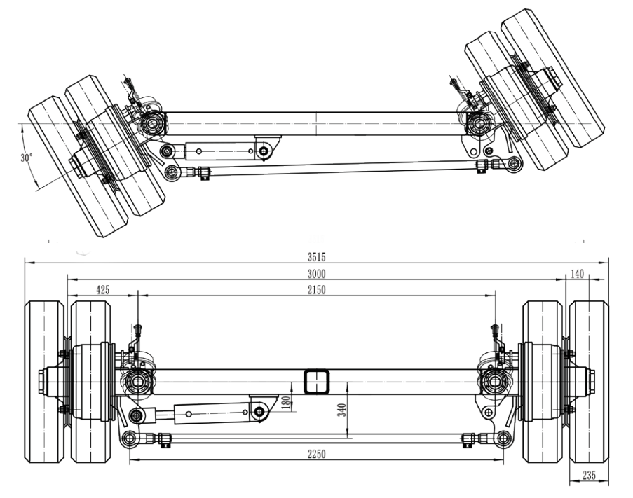 Hydraulic Steering Axle Schematic