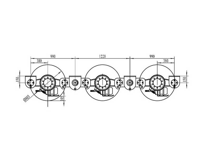 Cantilever Trailer Suspension Schematic