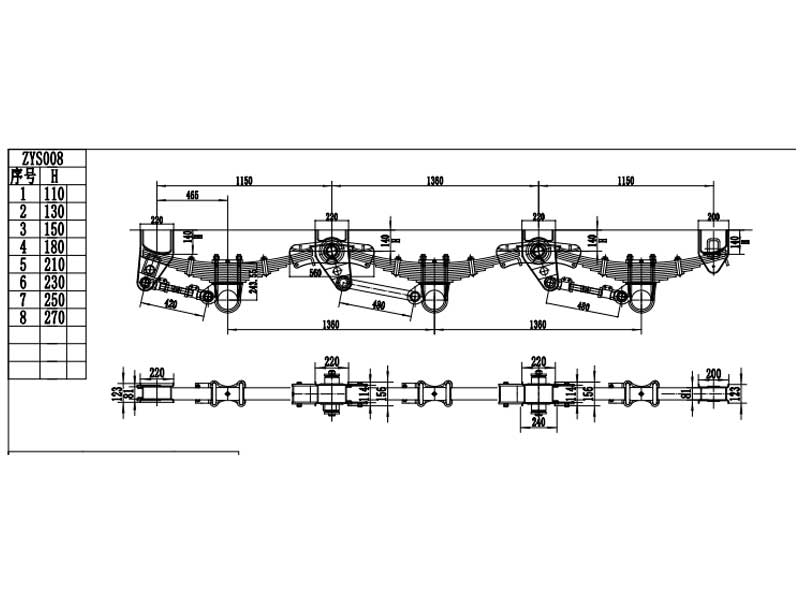 Overslung Suspension Schematic