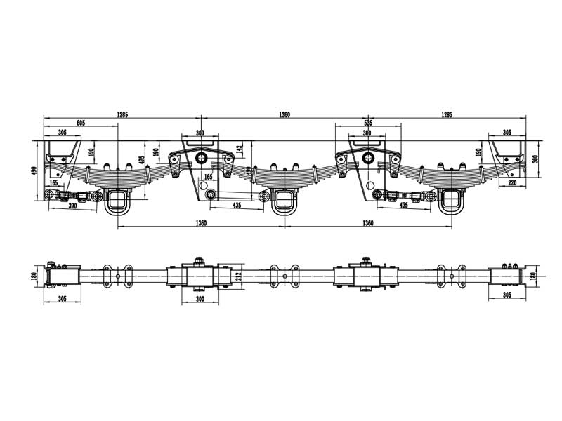 Utility Trailer Suspension Parts And Kits Schematic