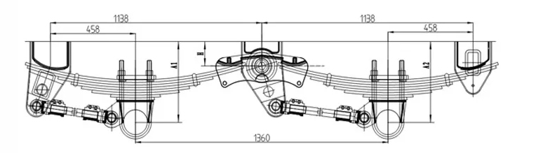 Light Trailer Axle Schematic