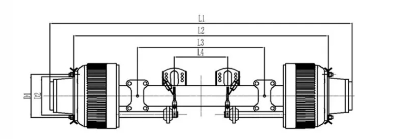 Semi Trailer Axle Schematic