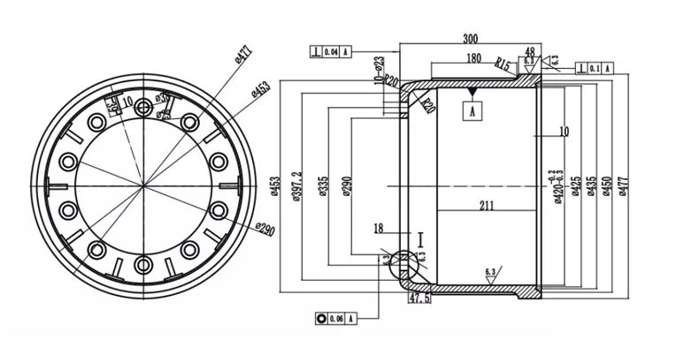 Rear Brake Drum Schematic