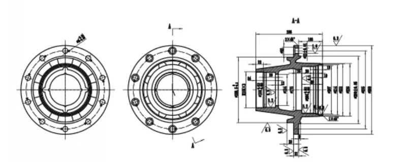 Rear Axle Hub Schematic